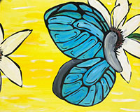 Blue Butterfly painting