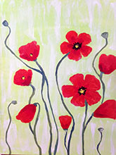 Cali Poppies painting