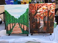 Team Buidling Trees paintings