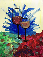 Napa Table Wine Glasses painting